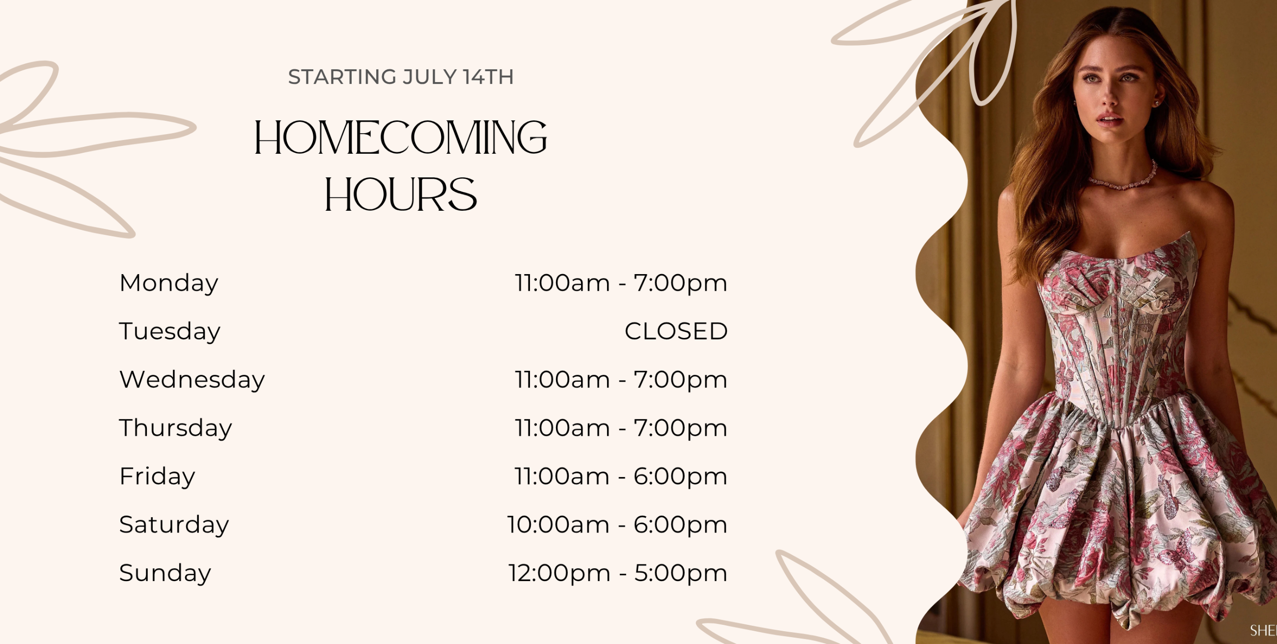 New Hours Banner Desktop